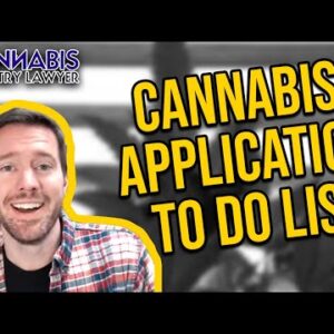 Cannabis Application To Do List