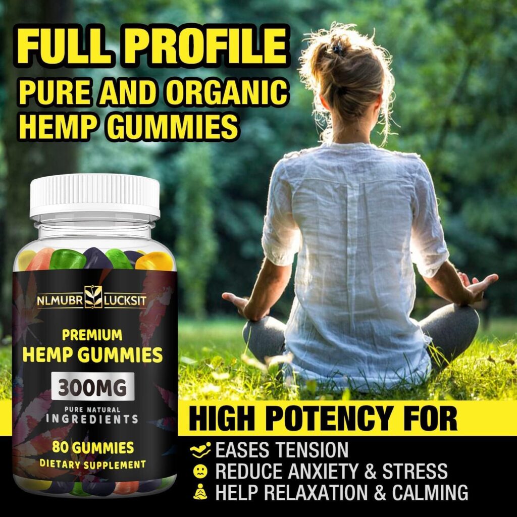 1 Pack Natural Hemp Gummies Advanced Extra Strength - High Potency Best Cbdmd Cbdfx CBS CDB Gummy Bear Adults - Low Sugar