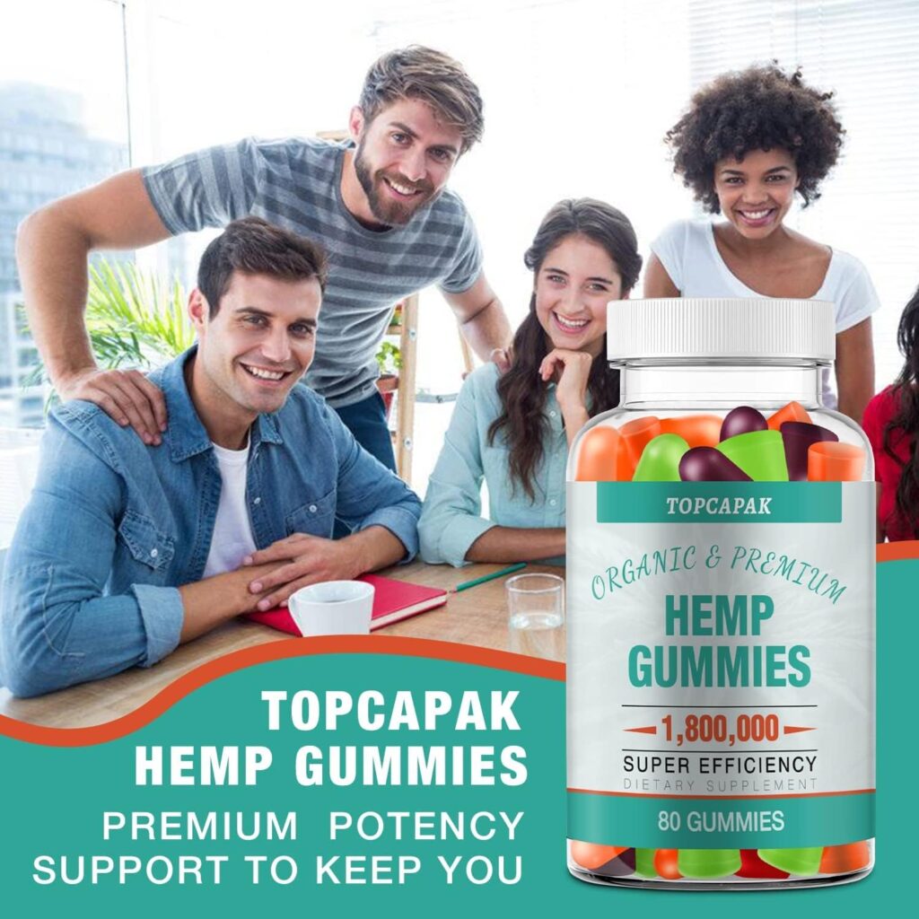 Natural Hemp Gummies Advanced Extra Strength - High Potency Best Sleep - Made in USA - Low Sugar Zero ÃBD Oil